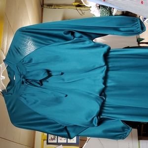 Womens deep forest green dress